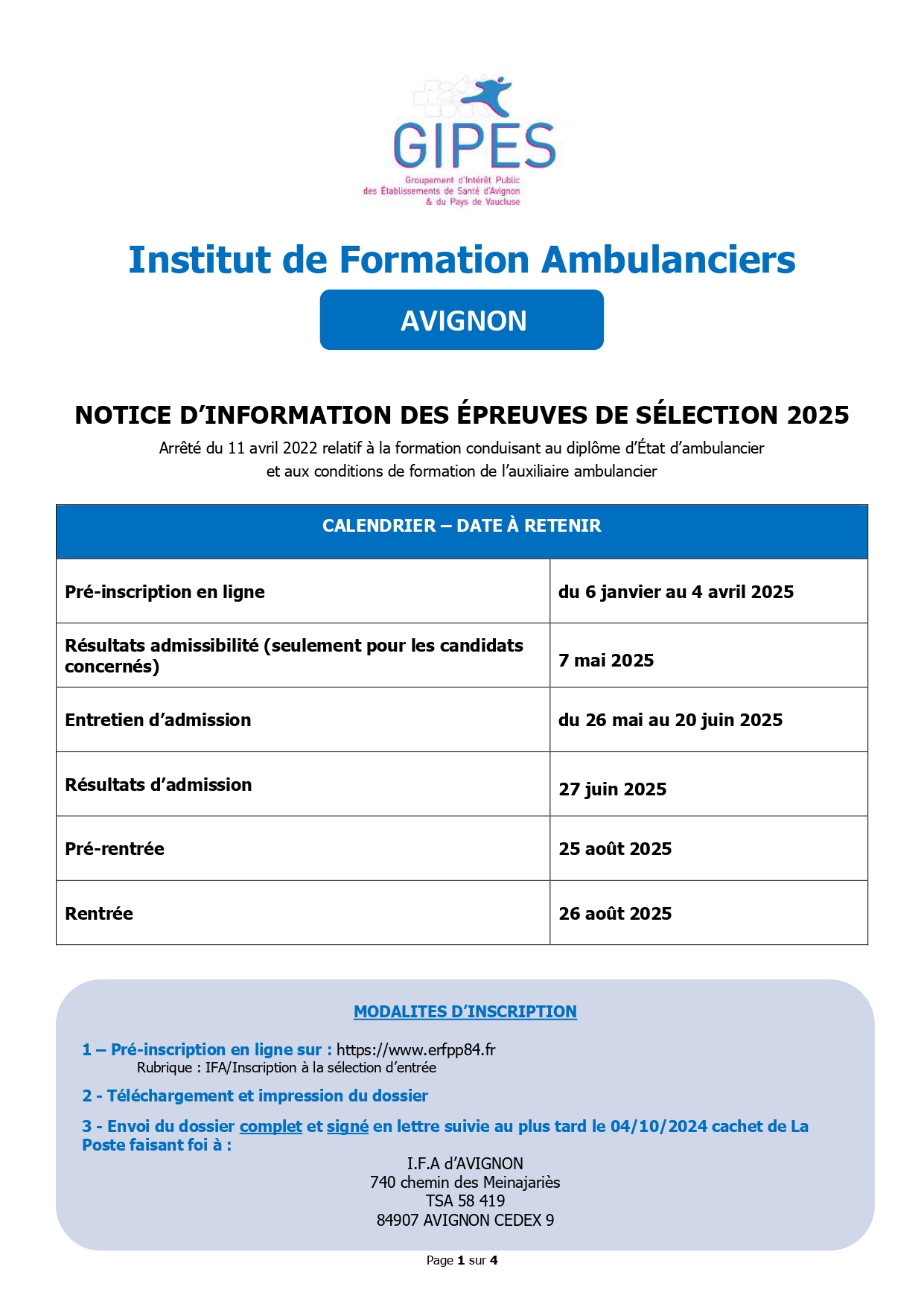 Notice dinformation IFA 2025 2S page 0001