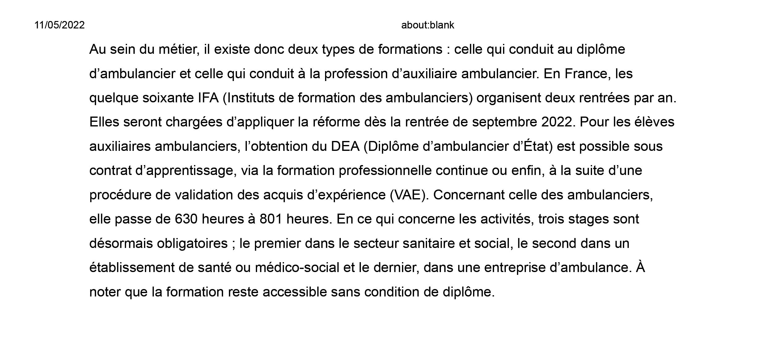 2022 05 12 W2 La ProvenceAmbulanciers un nouveau diplôme 2